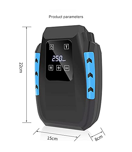 Digital Tire Inflator with Preset Pressure and LED Light