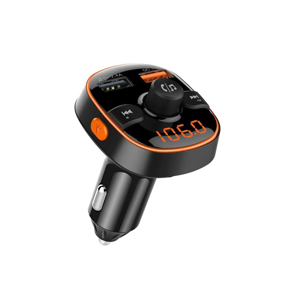 Car FM Audio Transmitter with USB Charging