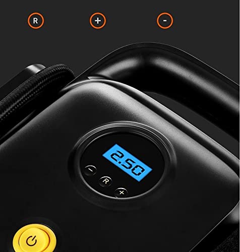Portable Tire Inflator with Digital Display and LED Lights
