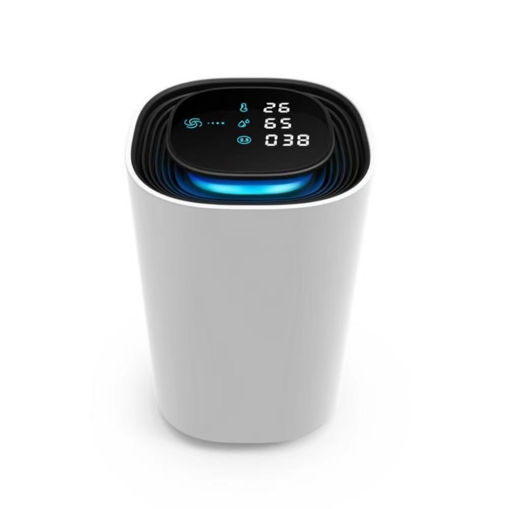 Gesture-Control Car Air Purifier with Digital Display