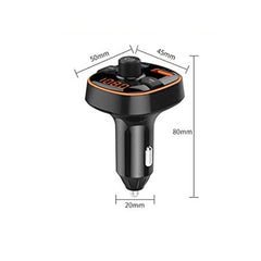 Car FM Audio Transmitter with USB Charging