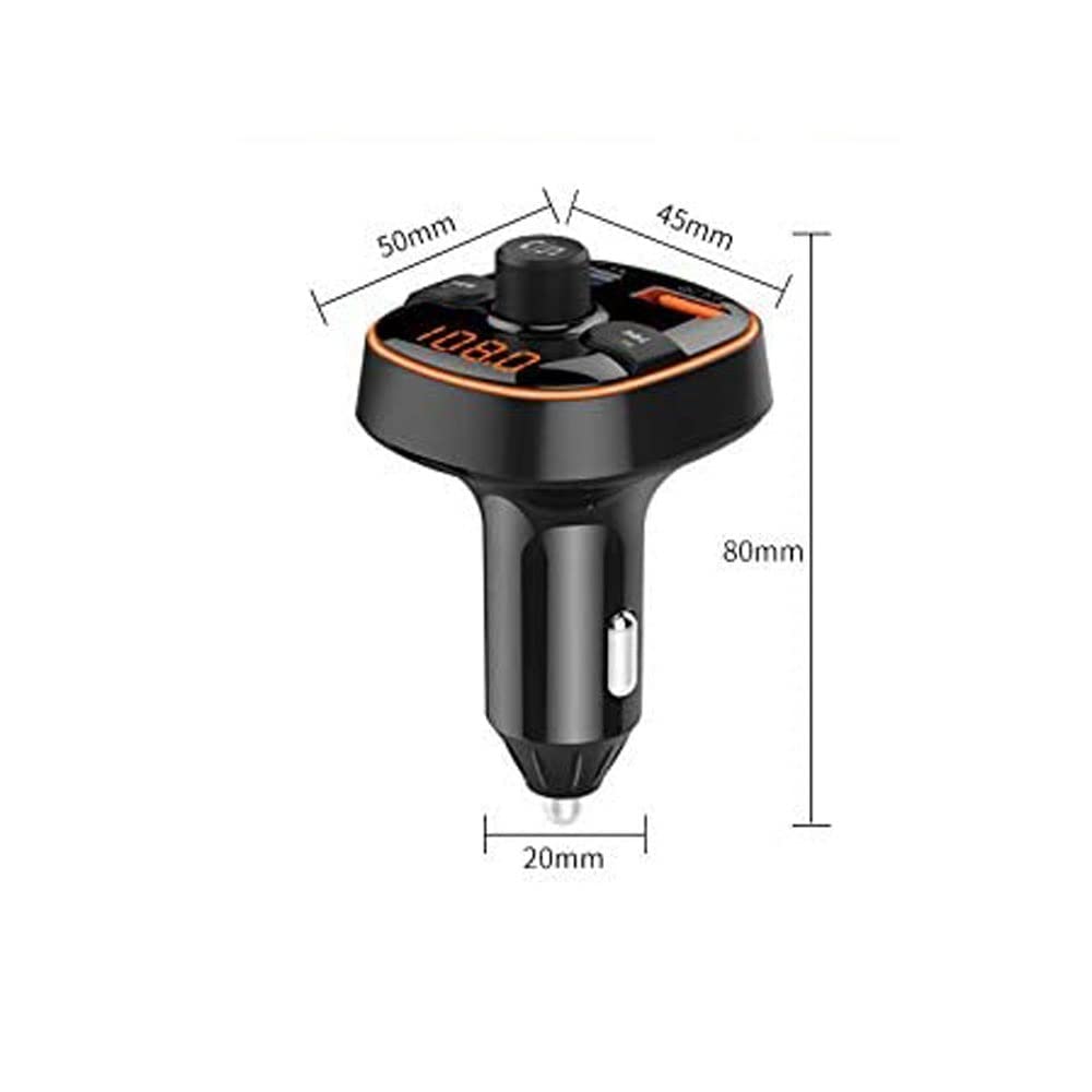 Car FM Audio Transmitter with USB Charging