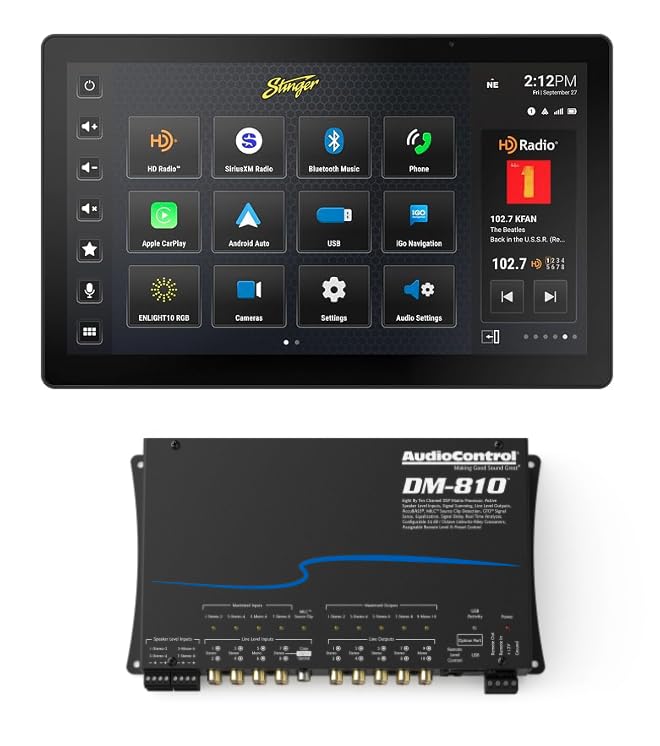 12.8-Inch Touchscreen Car Stereo and Matrix DSP Bundle