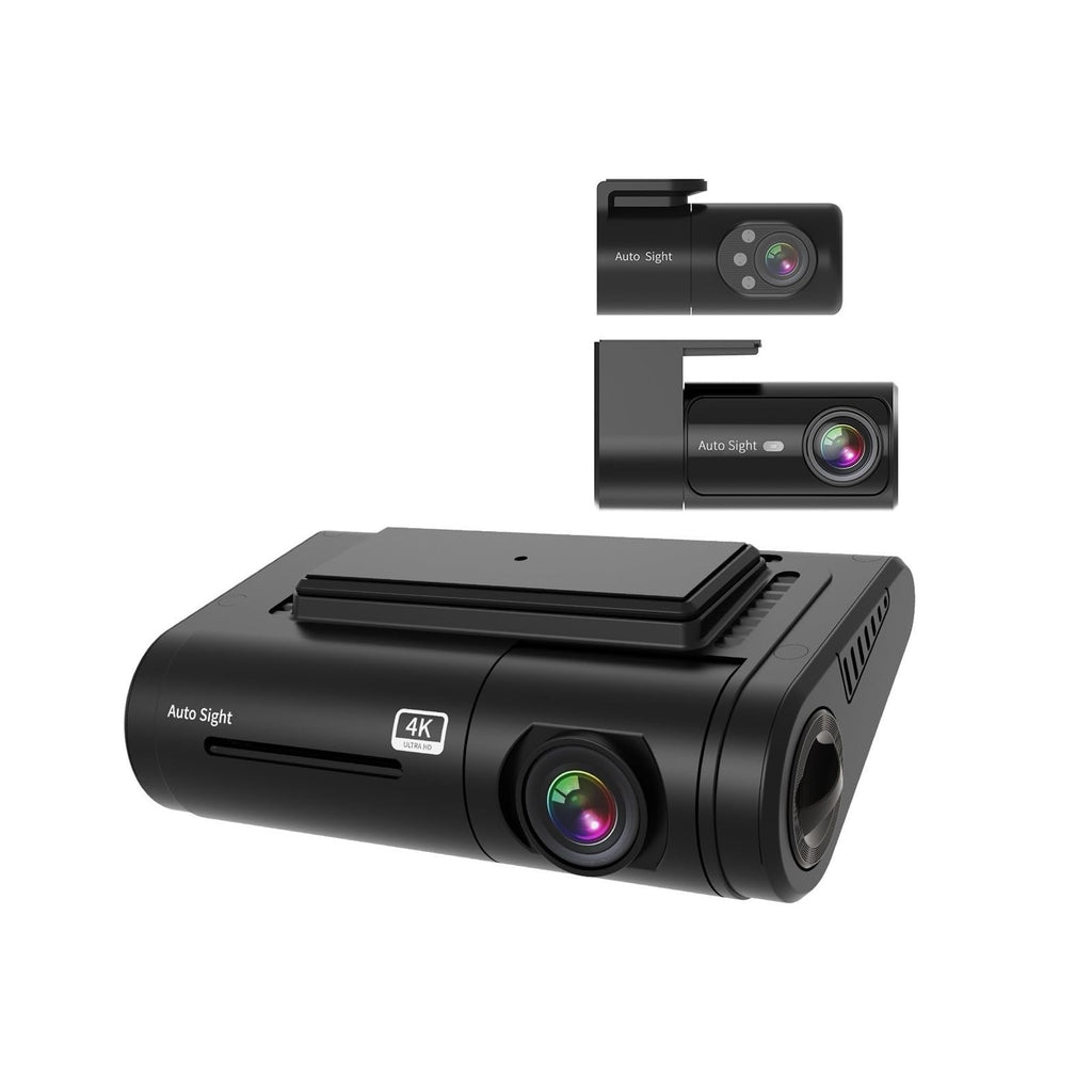 Multi-Camera Dash Recorder with Front, Rear and Cabin Views