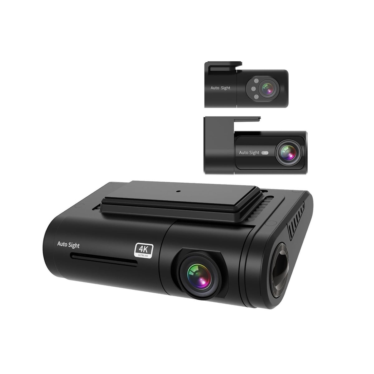 Multi-Camera Dash Recorder with Front, Rear and Cabin Views
