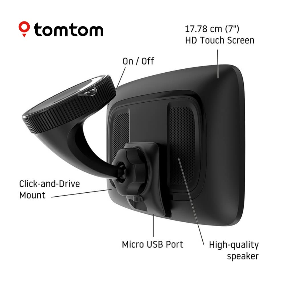 Seven-Inch GPS Navigator with Wi-Fi Updates and Mount