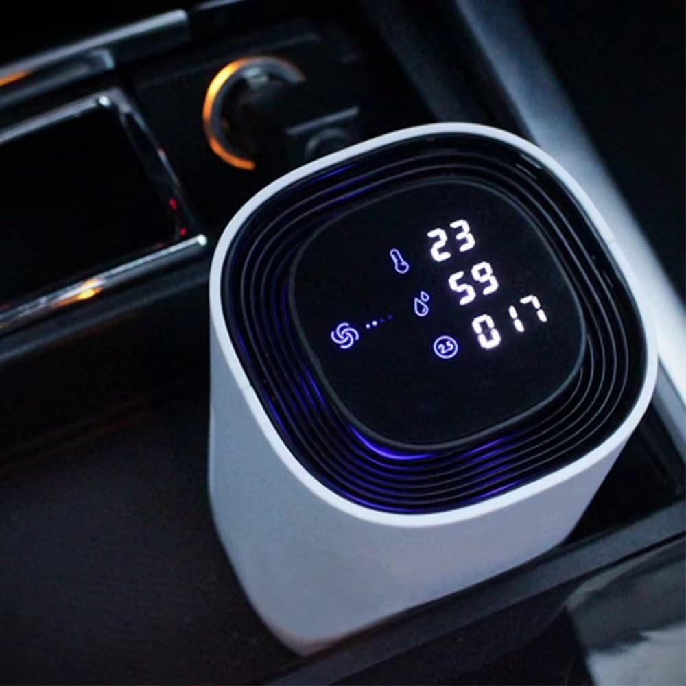 Gesture-Control Car Air Purifier with Digital Display