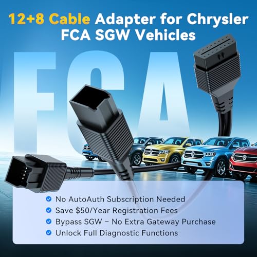689BT PRO Diagnostic Scanner and FCA Bypass Cable Kit