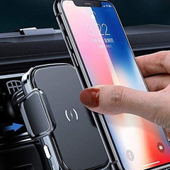 15W Wireless Car Charger with Automatic Phone Clamp