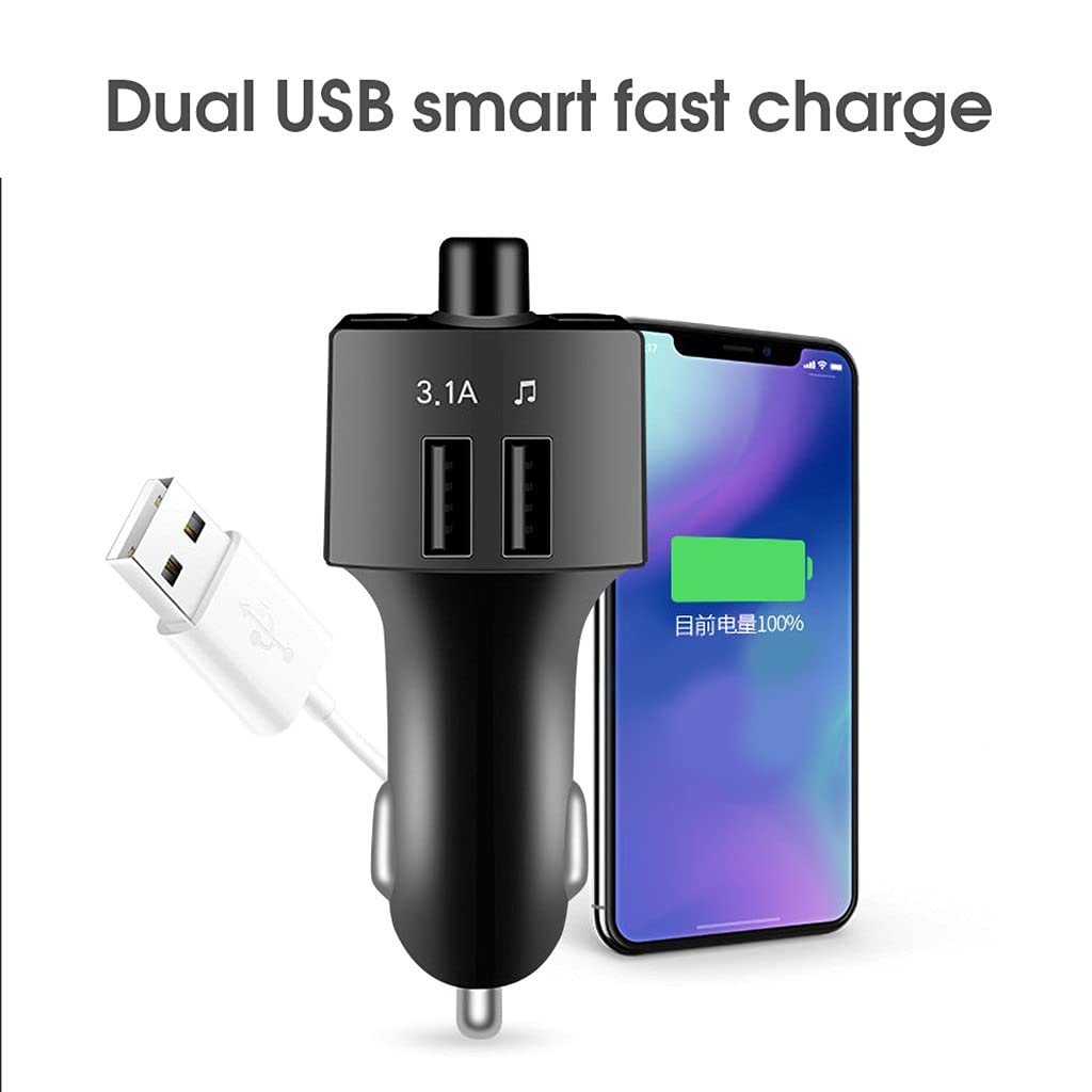 Bluetooth FM Audio Transmitter with USB and Card Playback