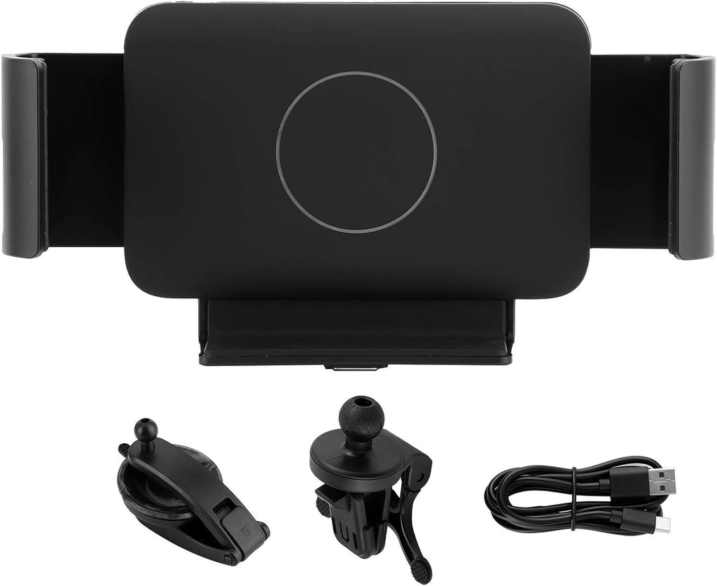 Wireless Car Charger with Adhesive and Clamp Mounts