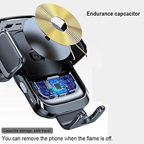 15W Wireless Car Charger with Automatic Phone Clamp
