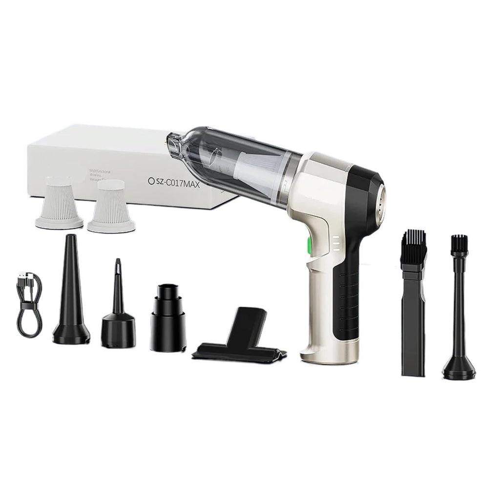 Mini Cordless Car Vacuum with Accessory Options