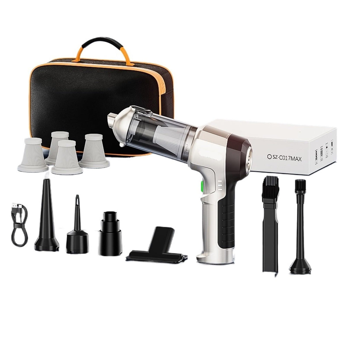 Mini Cordless Car Vacuum with Accessory Options