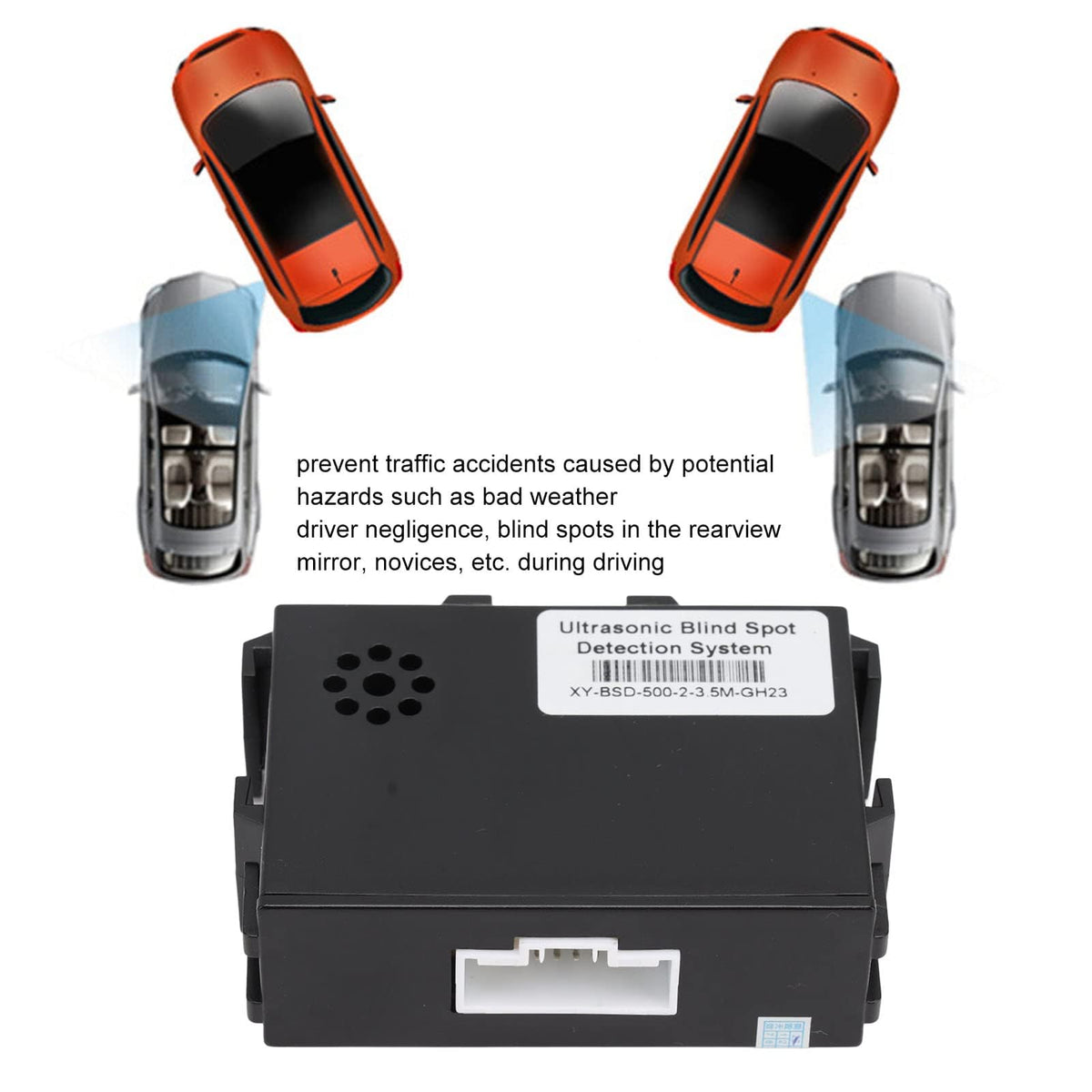Two-Probe Ultrasonic Blind Spot Warning Kit