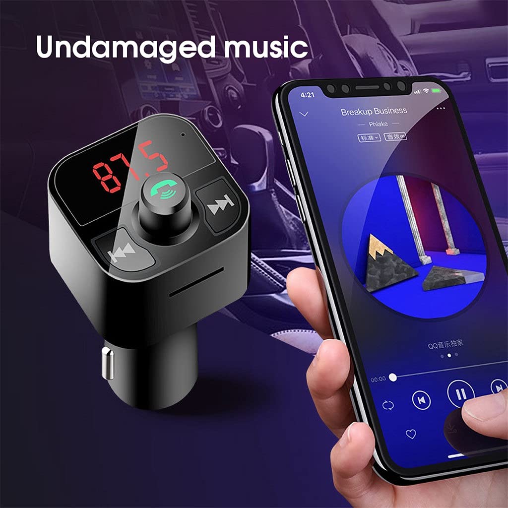 Bluetooth FM Audio Transmitter with USB and Card Playback
