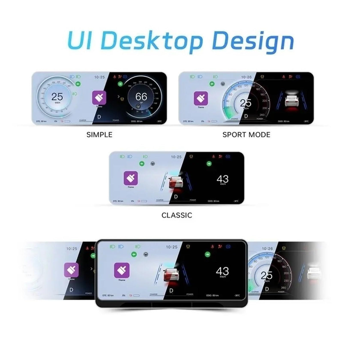 Nine-Inch Instrument Display for Tesla Model 3/Y