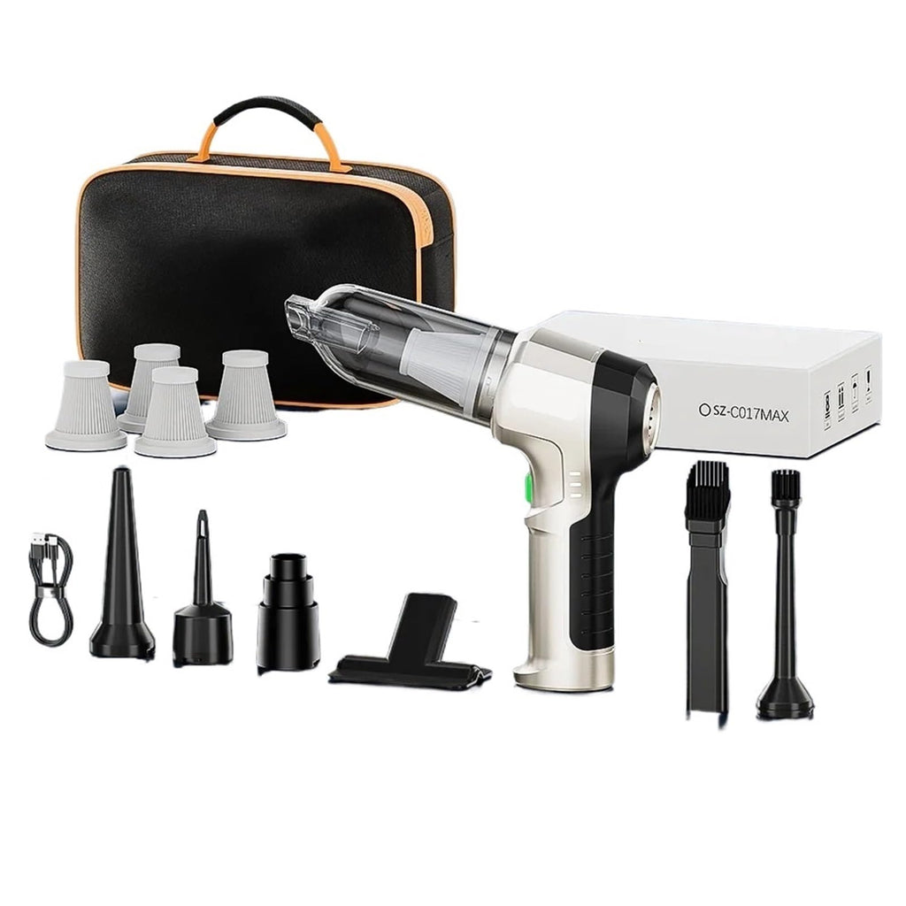 Mini Cordless Car Vacuum with Accessory Options