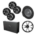 Marine Speaker, Subwoofer and Six-Channel Amplifier Bundle