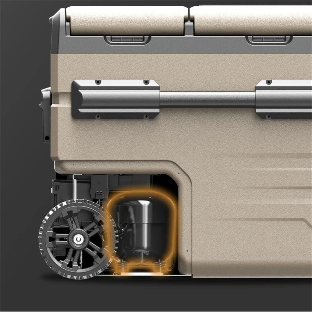 Portable Car Refrigerator with AC and DC Power Support