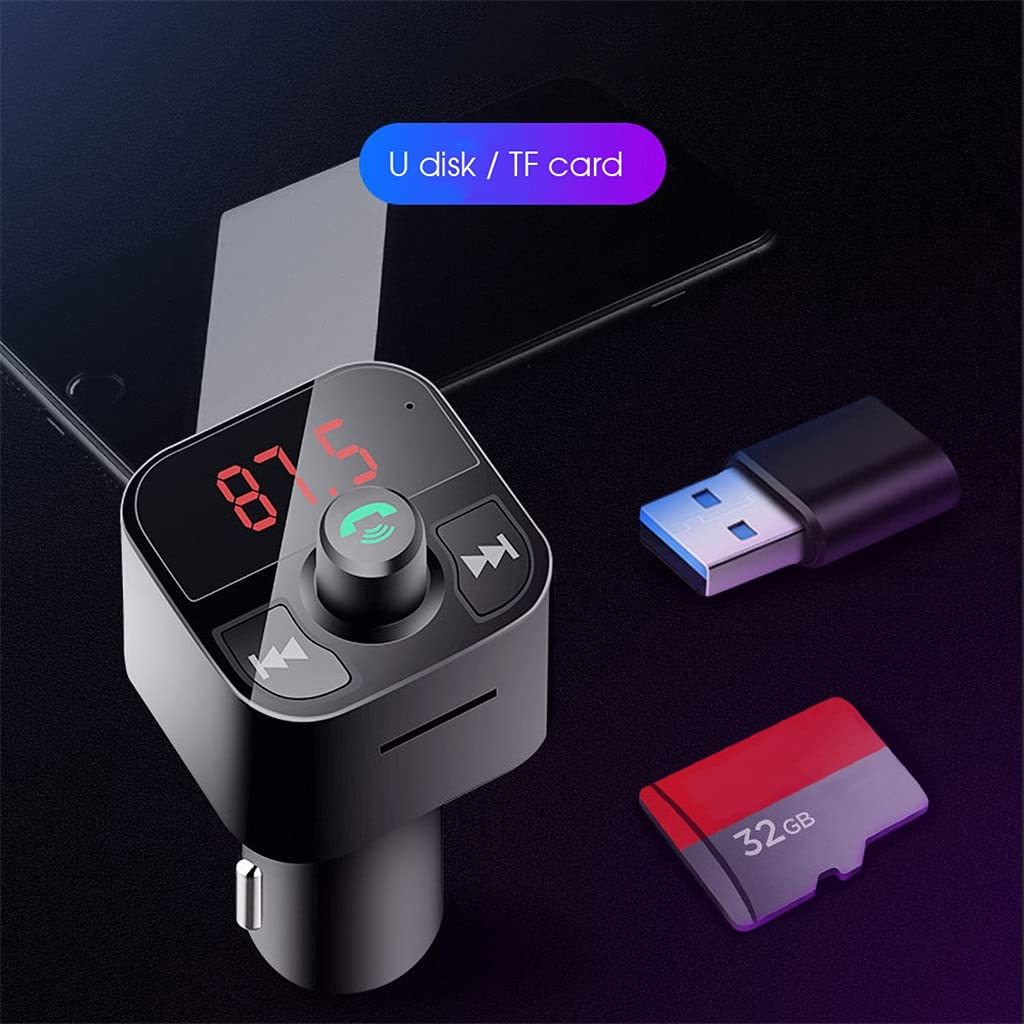 Bluetooth FM Audio Transmitter with USB and Card Playback