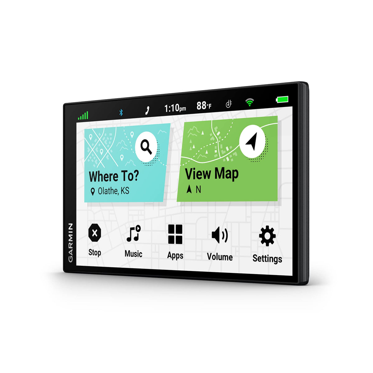 Eight-Inch GPS Navigator with Bluetooth and Wi-Fi