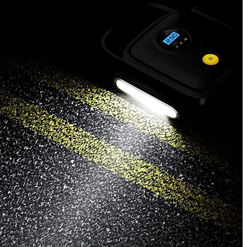 Portable Tire Inflator with Digital Display and LED Lights