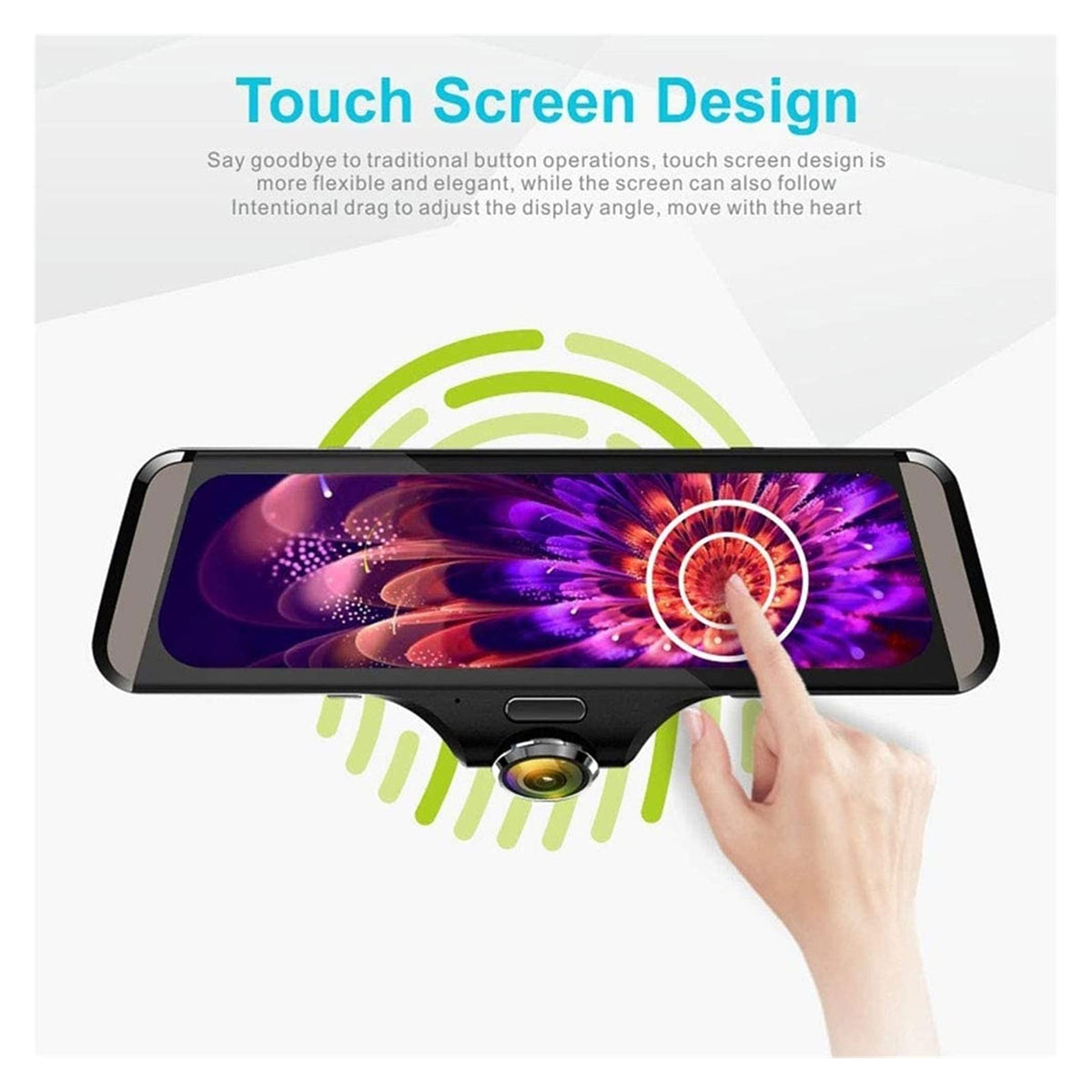 Panoramic Dash Recorder with Ten-Inch Touchscreen
