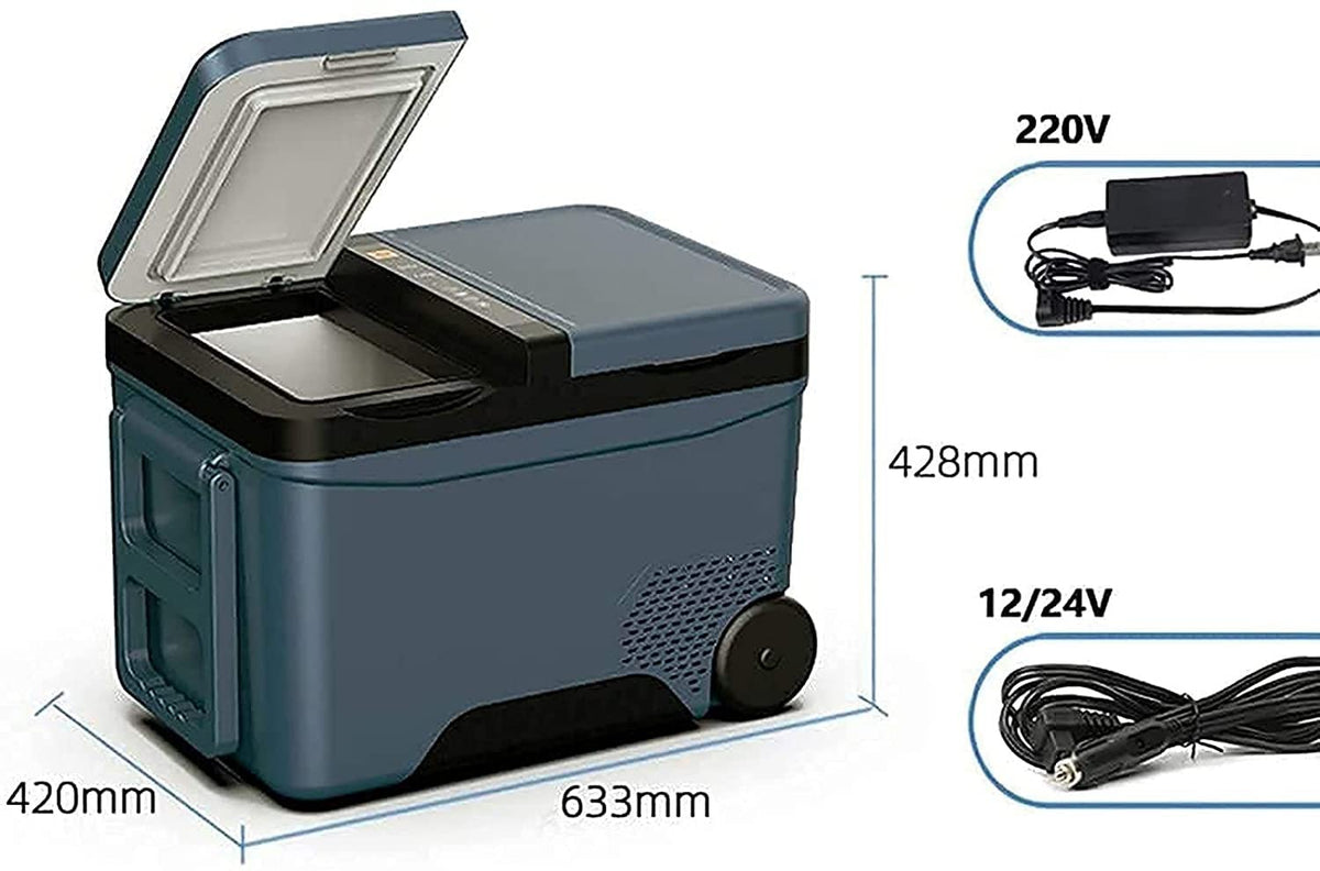 Dual-Zone Portable Car Refrigerator, 35 L