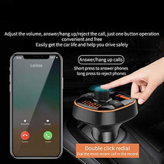 Car FM Audio Transmitter with USB Charging