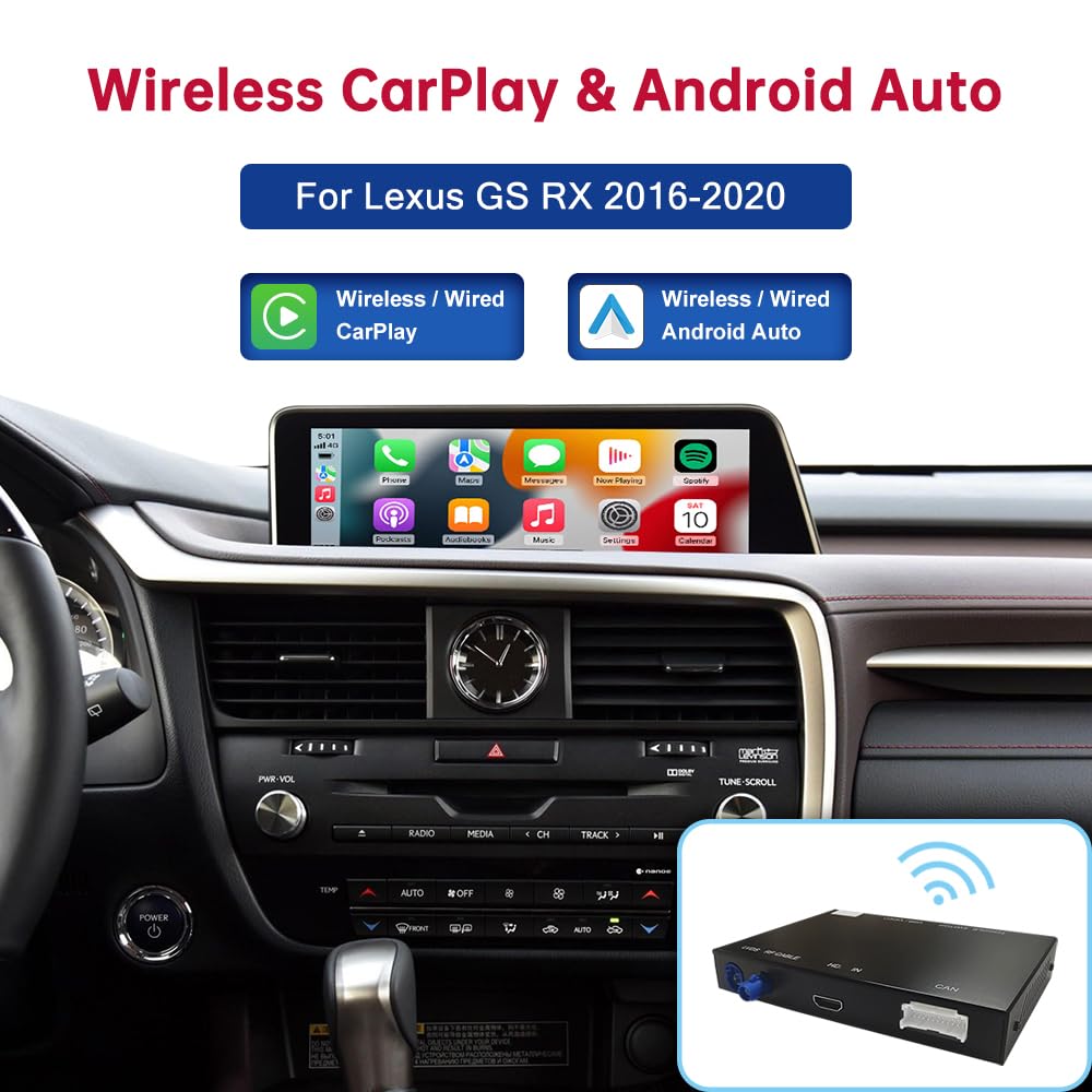 CarPlay Retrofit Module for Compatible Lexus GS/RX Systems