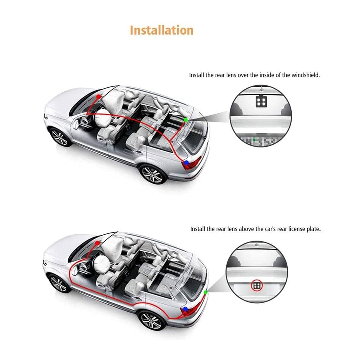 Ten-Inch Mirror Dash Camera with Adjustable Lens