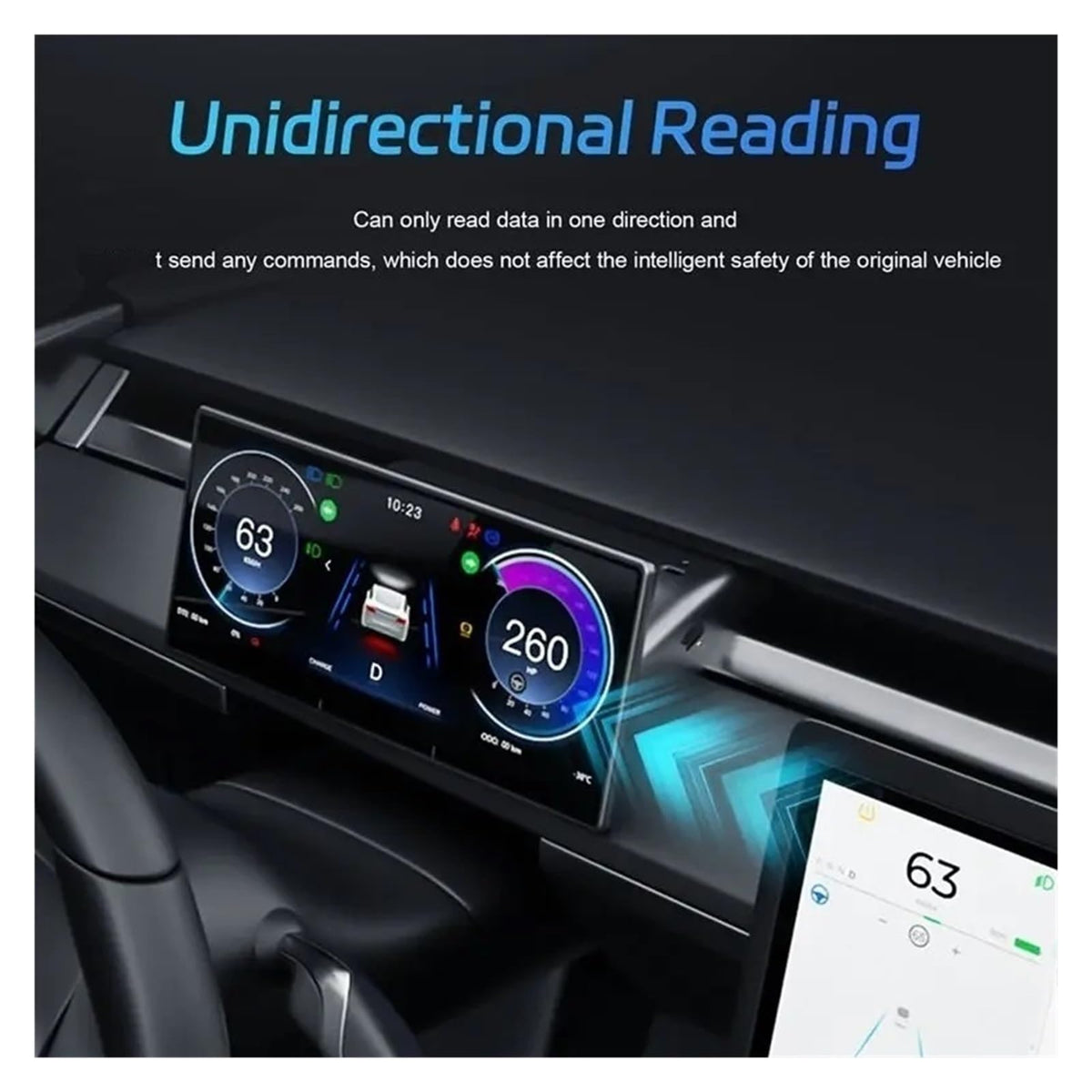 Nine-Inch Instrument Display for Tesla Model 3/Y