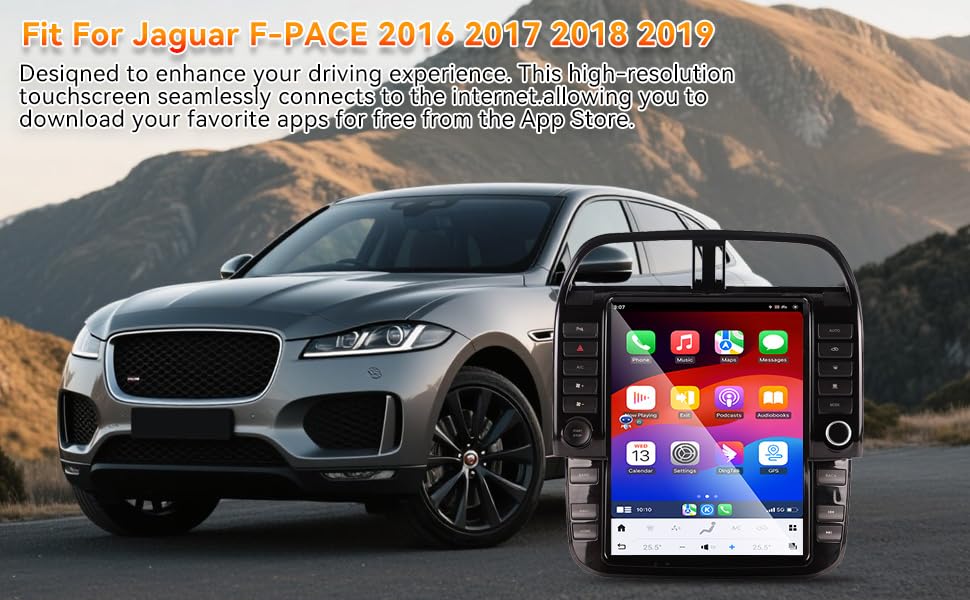 12.1-Inch Android Car Stereo for Jaguar F-PACE