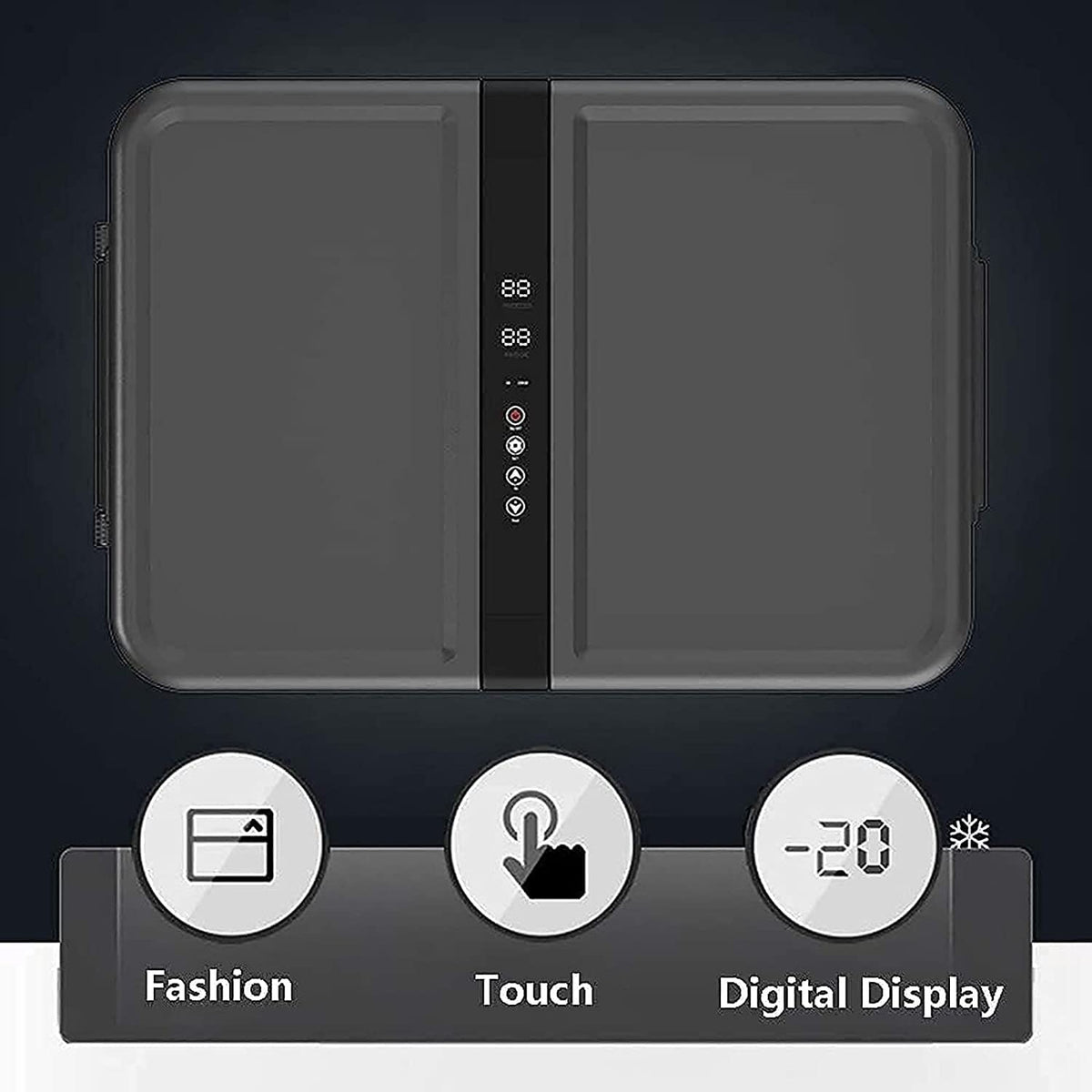 Dual-Zone Portable Car Refrigerator, 35 L