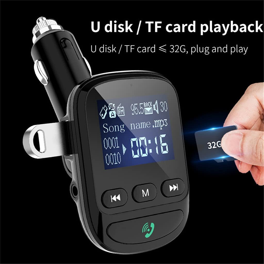 Bluetooth FM Transmitter with AUX and USB Playback