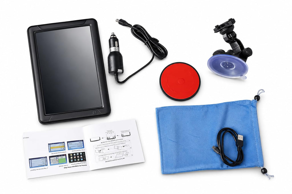 Nine-Inch GPS Navigator with FM Audio Transmission