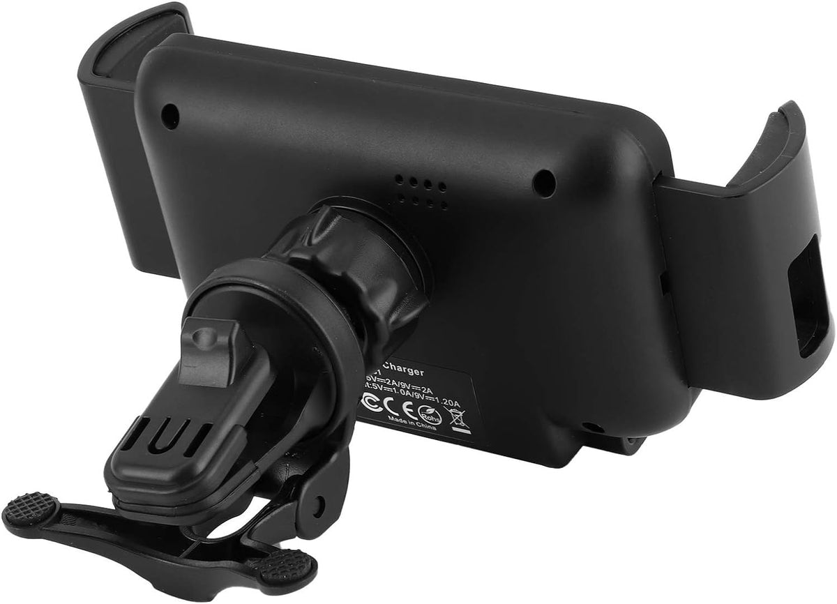 Wireless Car Charger with Adhesive and Clamp Mounts
