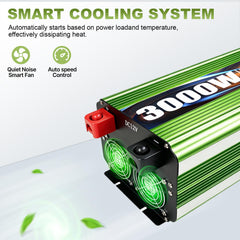 Pure-Sine-Wave Inverter with Remote and AC Outlets