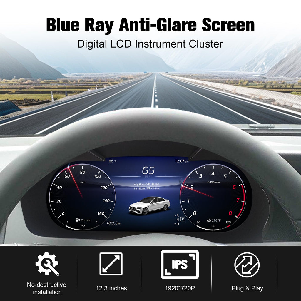 12.3-Inch Instrument Cluster for Mercedes-Benz W205/W253