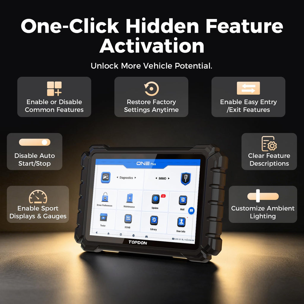 Bidirectional Automotive Diagnostic Tablet with VCI