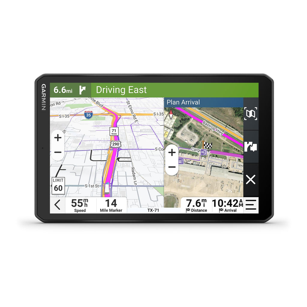 Truck GPS Navigator in Multiple Display Configurations