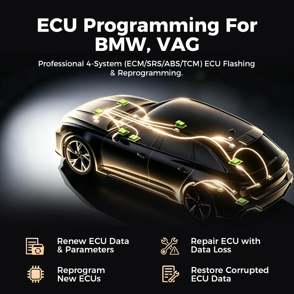 Bidirectional Automotive Diagnostic Tablet with VCI