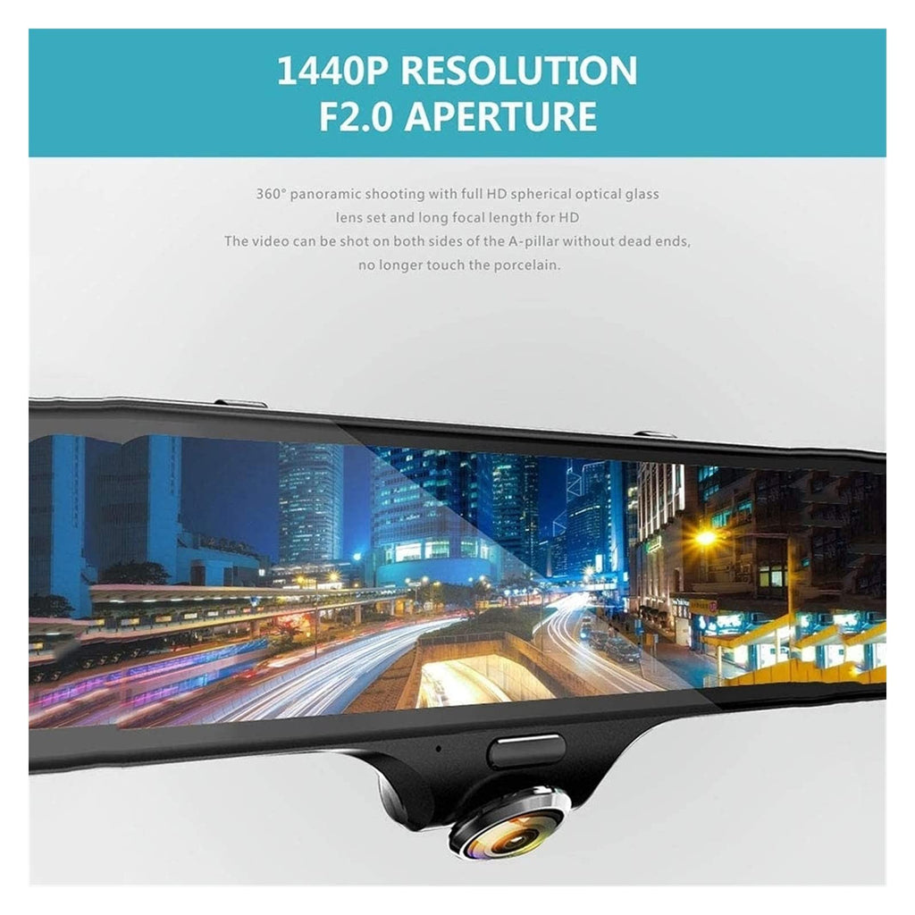 Panoramic Dash Recorder with Ten-Inch Touchscreen