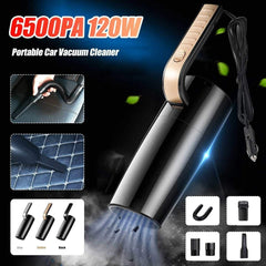 12V Corded Car Vacuum with Nozzle Attachments