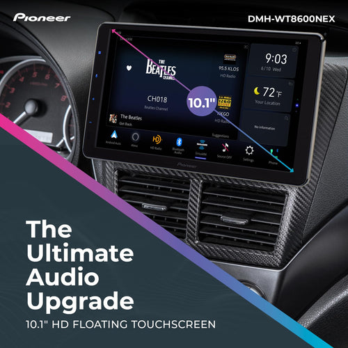 10.1-Inch Floating Touchscreen Car Stereo
