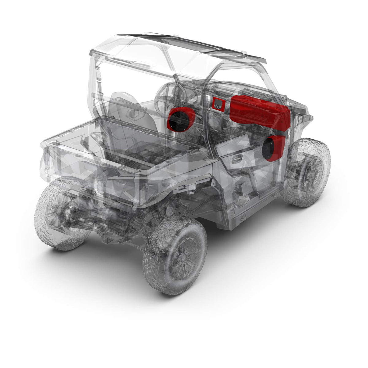 Audio and Subwoofer Kit for Select Polaris General Models