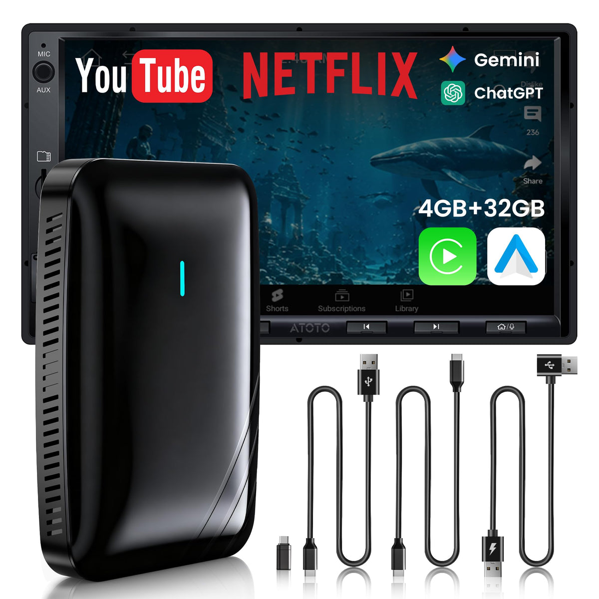 Wireless CarPlay Adapter and Android Media Box Options