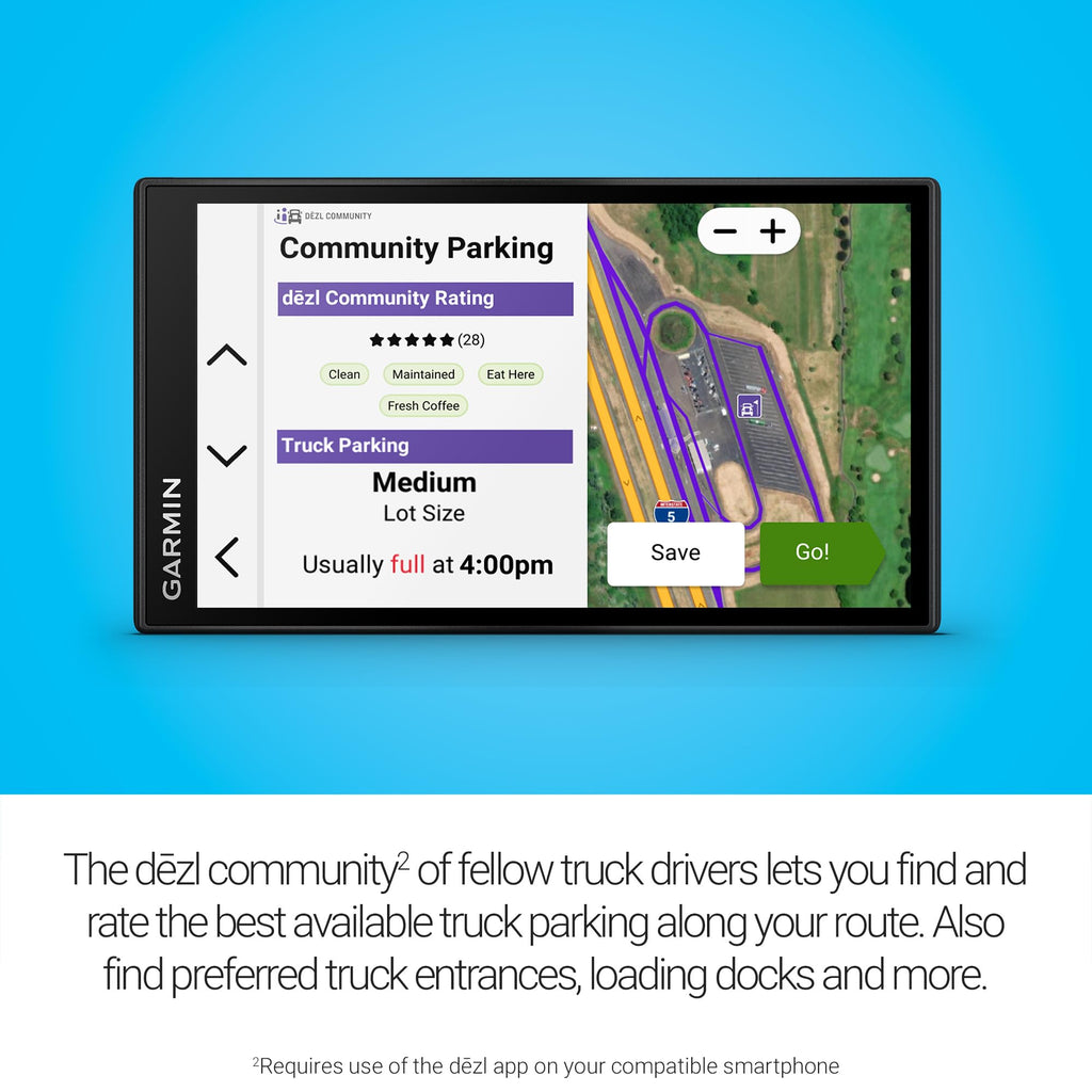 Truck GPS Navigator in Multiple Display Configurations