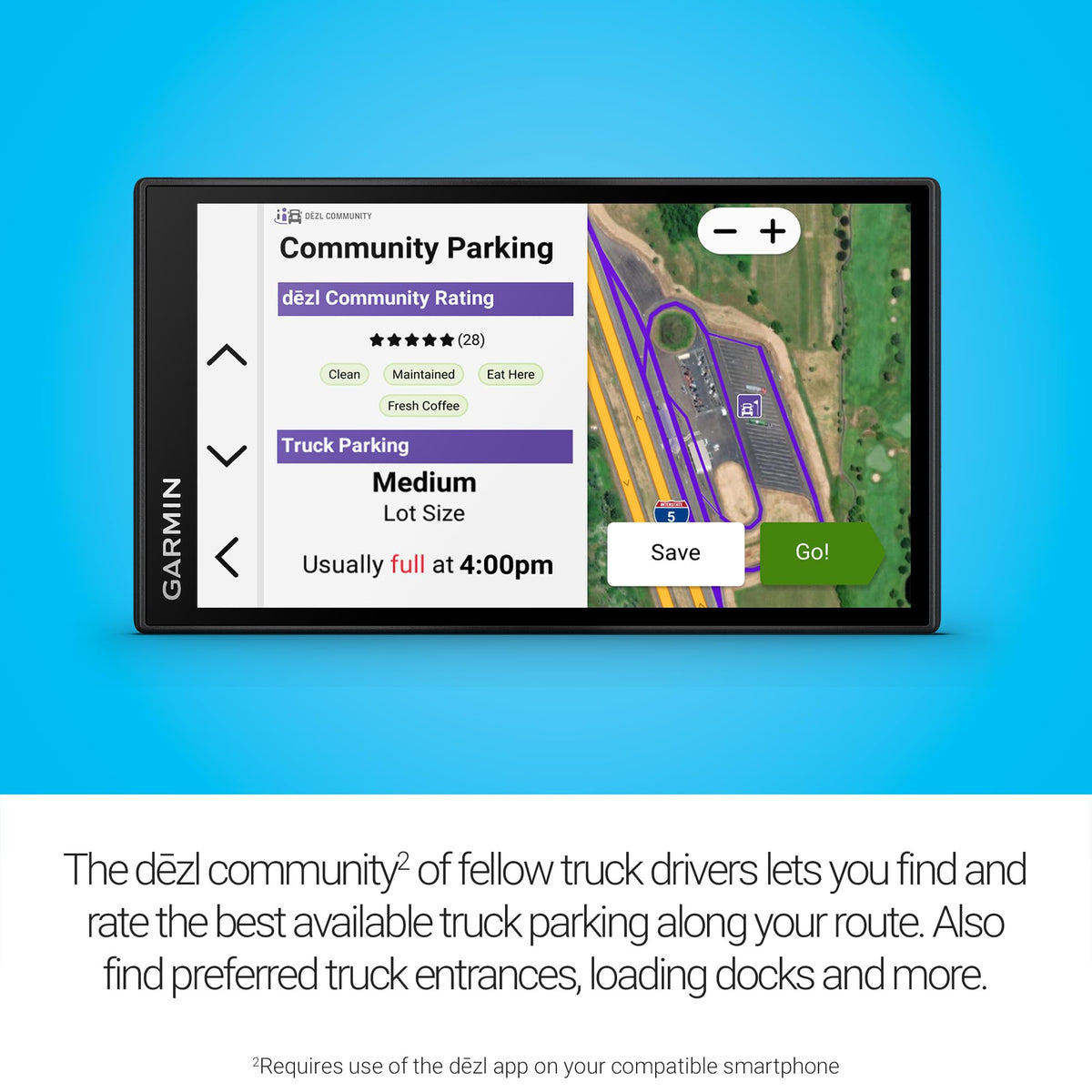 Truck GPS Navigator in Multiple Display Configurations